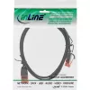 InLine cienki Patch kabel, U/UTP, Cat.6, czarny, 1,5 m