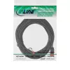 InLine cienki Patch kabel, U/UTP, Kat.6, czarny, 10m