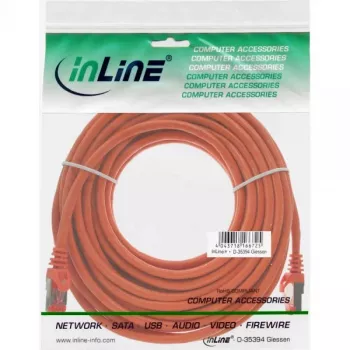 InLine Patch kabel S/FTP PiMF Cat.6 250MHz PVC miedź pomarańczowy 20m