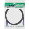 Kabel InLine PS/2, M/Ż, czarny/fioletowy, złote styki, 2m