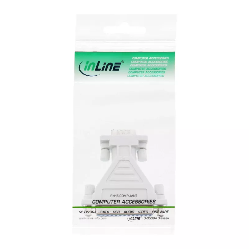 InLine Serial AT-Adapter 25 Pin żeński / 9 Pin Sub-D męski
