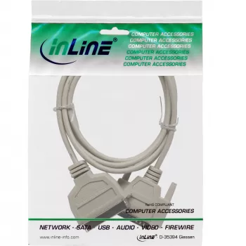 Kabel drukarkowy InLine dwukierunkowy 25-pin D-Sub na 36-pin Centronics 2m