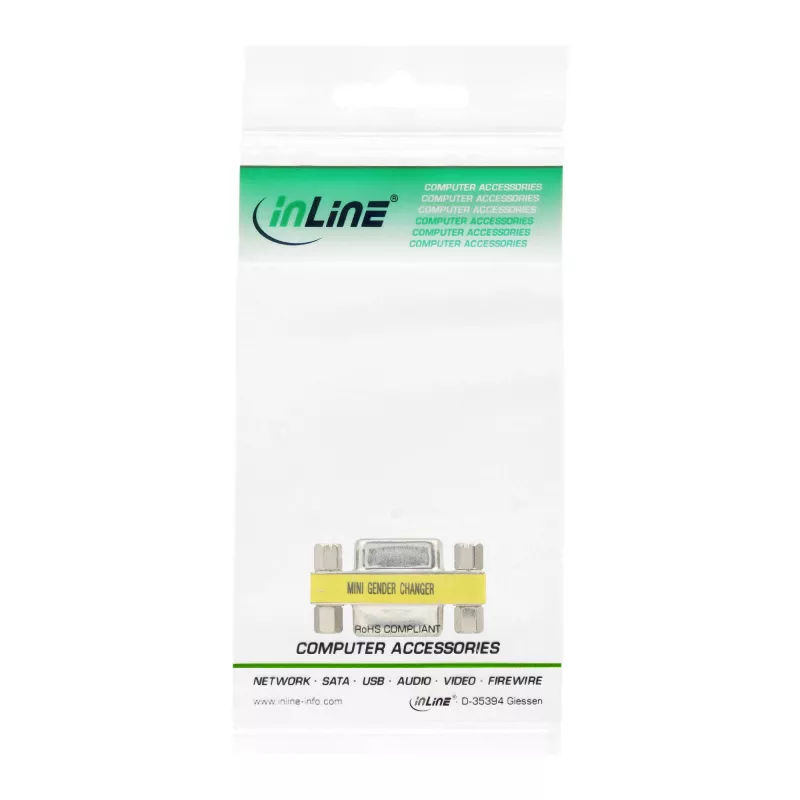 InLine Mini Gender Changer 9 Pin żeńskie / żeńskie
