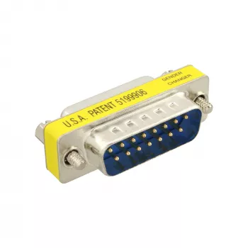 Adapter InLine Mini zmiana płci 15 pinów Game Port męski/żeński