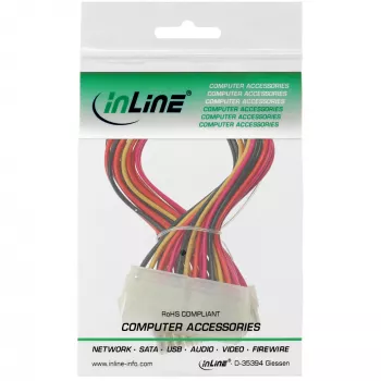 InLine kabel do płyty głównej ATX 24pin męski / żeński 0,20m