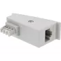 Adapter DSL InLine TAE-F, męski TAE-F / żeński RJ45, 8P2C do Fritzbox, szary