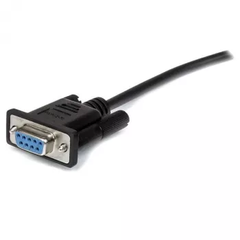 StarTech.com 0.5m czarny prosty kabel szeregowy DB9 RS232 - M/F