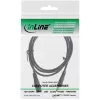 Przedłużacz DC InLine, DC męski/żeński 5.5x2.1mm, AWG 18, czarny 0.5m