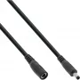 Kabel przedłużający DC InLine, DC męski/żeński 4.0x1.7mm, AWG 18, czarny 1m
