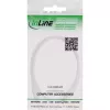 InLine kabel przedłużający DC, DC męski/żeński 5.5x2.5mm, AWG 18, biały 1m