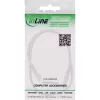 Przedłużacz DC InLine, wtyk/gniazdo DC 3,5x1,35mm, AWG 18, biały 1m