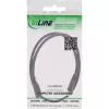 Przedłużacz DC InLine, wtyk/gniazdo DC 5,5x2,5 mm, AWG 18, czarny 2 m
