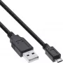 Kabel InLine Micro USB 2.0, wtyk USB typu A / wtyk Micro-B, czarny, 1 m