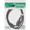 Kabel zasilający InLine wtyk UK męski / 3-bolcowy IEC C13 męski, 1 m
