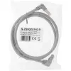 InLine kabel krosowy obustronnie kątowy w dół, S/FTP (PiMf), kat. 6, 250 MHz, PVC, miedź, szary, 1,1 m