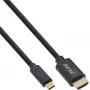 Kabel wyświetlacza InLine USB, USB-C męski na HDMI męski, 5m, 5 m, USB Typu-C, HDMI, Męski, Męski, Prosty