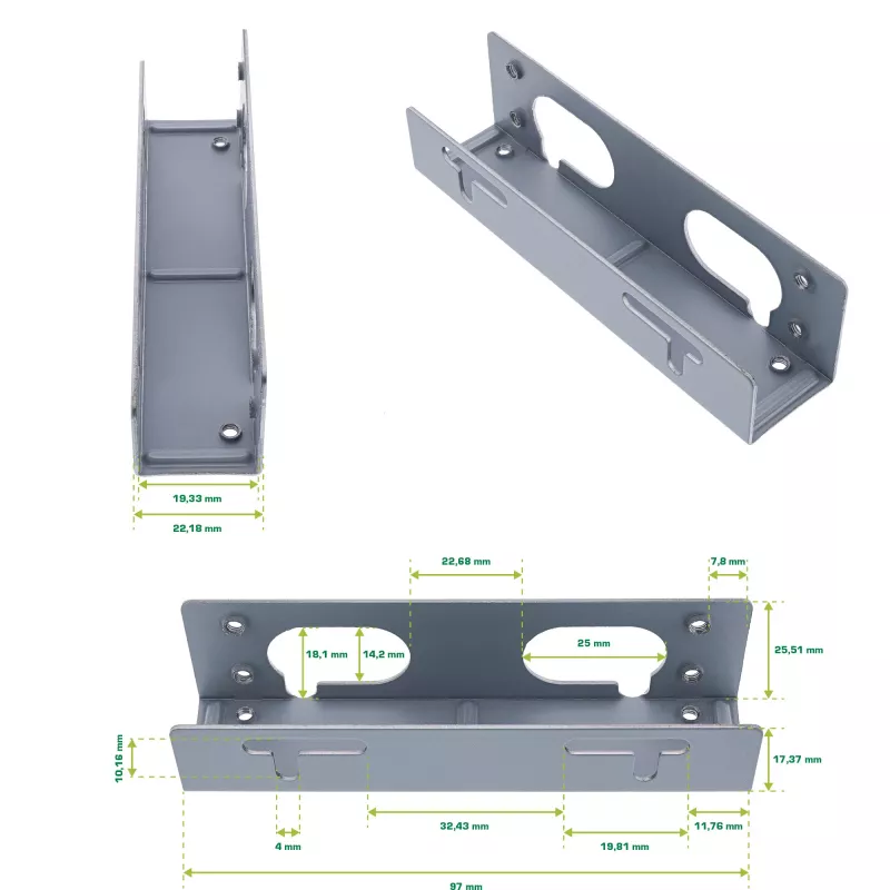 InLine Wsporniki montażowe dla dysków HDD 3,5 cala 59959