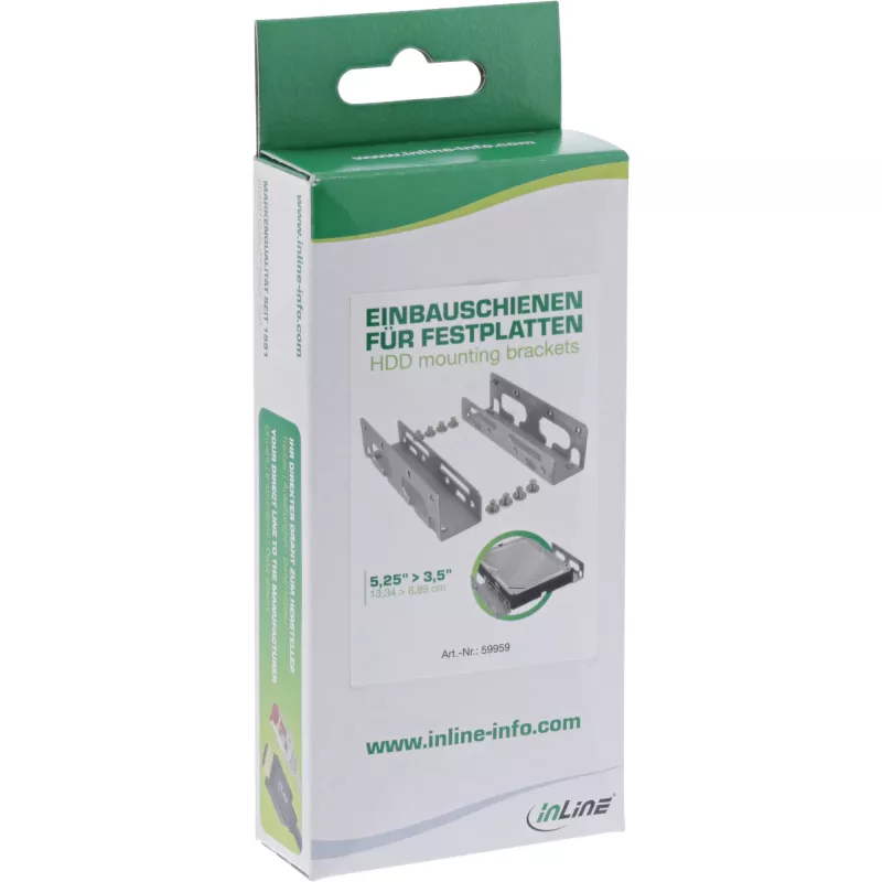 InLine Wsporniki montażowe dla dysków HDD 3,5 cala 59959