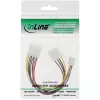 InLine Wewnętrzny kabel zasilający Y 1x 5,25 cala Molex / 1x 5,25 cala Molex + 1x 3,5 cala FDD