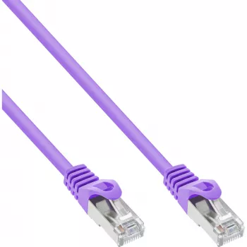 InLine Patch kabel SF/UTP Cat.5e fioletowy 3m