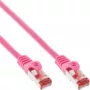Kabel krosowy InLine S/FTP PiMF kat.6 250 MHz PVC miedź różowy 10 m