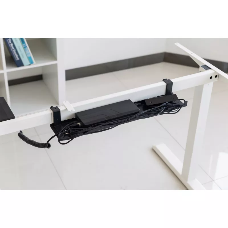 Półka na kable do montażu podblatowego InLine 131×590×74 mm, czarna