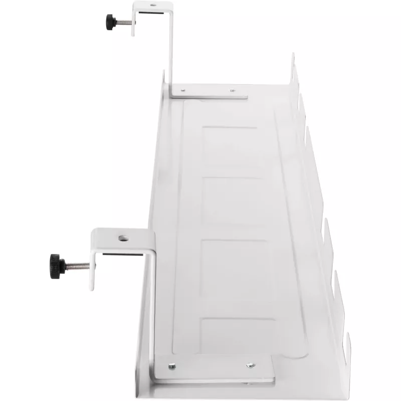 Prowadnica/półka na kable do montażu pod blatem InLine 131×590×74 mm, biała