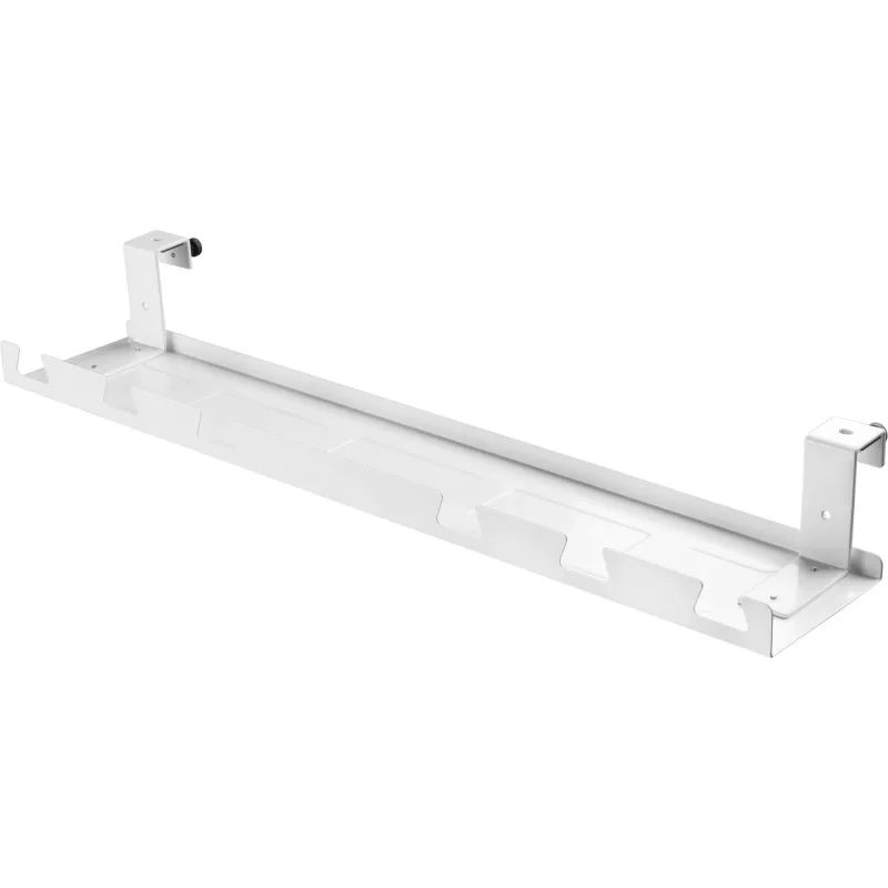 Prowadnica/półka na kable do montażu pod blatem InLine 131×590×74 mm, biała