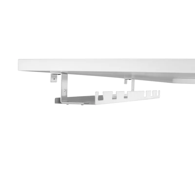 Prowadnica/półka na kable do montażu pod blatem InLine 131×590×74 mm, biała