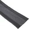 Rękaw prowadzący kable InLine 59993A — wąż materiałowy z zapięciem na rzep, 1 m × 25 mm, czarny