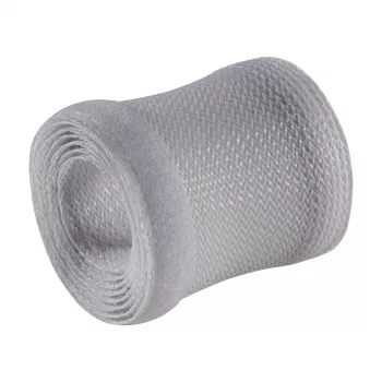 Kanał kablowy InLine, wąż tekstylny z rzepem, 1m x 25mm szary