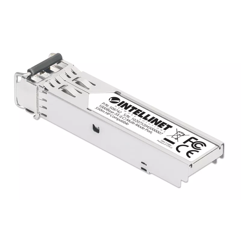 Moduł transceiver Intellinet Optyczny Gigabitowy Światłowodowy SFP Mini-GBIC 1000Base-SX LC 550m 850nm