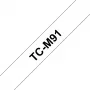 Taśma do etykieciarki Brother TCM91 9 mm czarna na przezroczystej