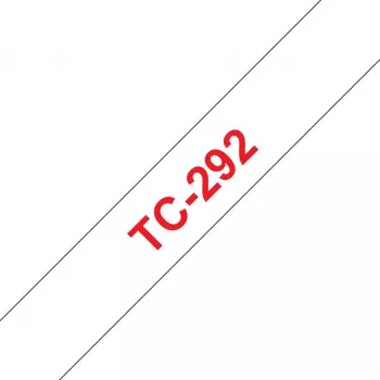 Taśma etykietująca Brother 9 mm, czerwone na białym, TC, czarna, Japonia, 5 lat, Brother