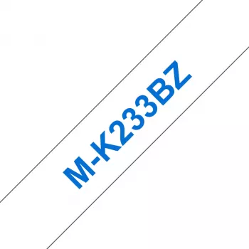 Taśma do etykietowania Brother MK233 12mm niebieska/biała