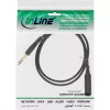 InLine przedłużacz słuchawkowy 6,3 mm stereo M/Ż, pozłacane styki, czarny, 5 m