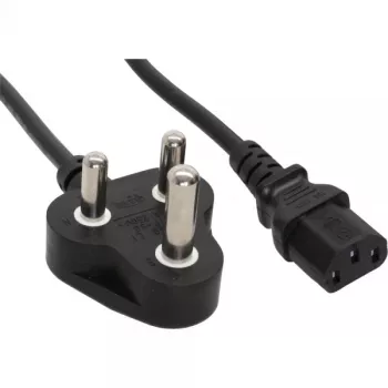Kabel zasilający InLine typ D RPA 5A / męski IEC 1,8 m