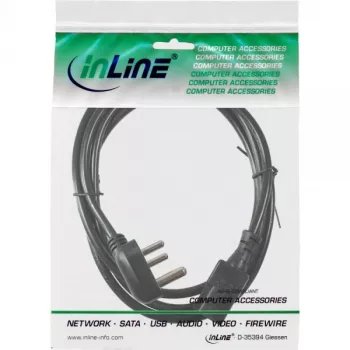 Kabel zasilający InLine typ D RPA 5A / męski IEC 1,8 m