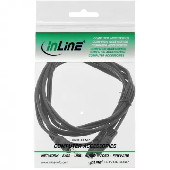 Kabel Y 3.5mm Jack męski na 2x 3.5mm Jack żeński stereo 5m InLine 99300D