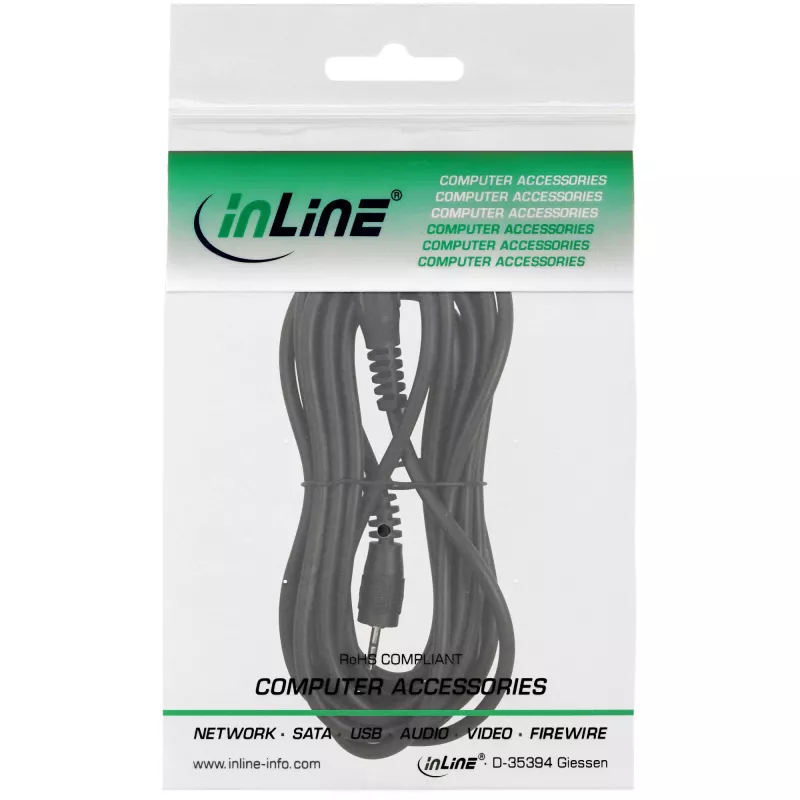 Kabel audio InLine 2.5mm stereo męski / męski 5m