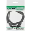 Kabel Y InLine 3,5 mm jack męski na 2x 3,5 mm jack żeński stereo 1 m