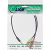 InLine Audio Headset adapter kablowya 3.5mm male 4 Pin / 2x 3.5mm, czarny, 2m