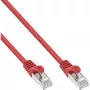 InLine Patch kabel SF/UTP Cat.5e czerwony 50 m