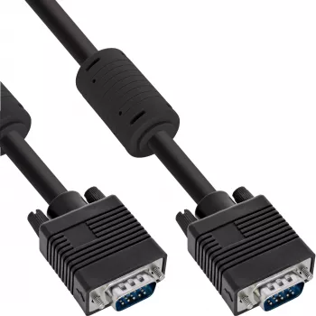 Kabel S-VGA 15HD męski/męski czarny 0,3m InLine 17803B