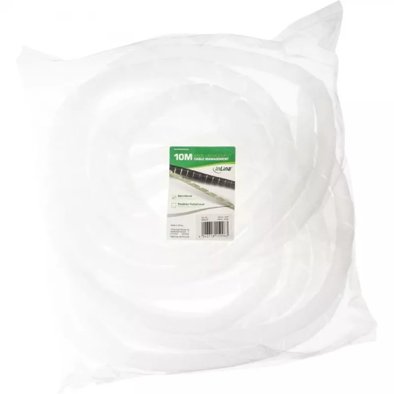 InLine opaska spiralna 10 m naturalna 25 mm
