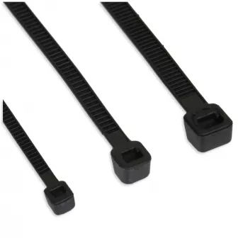 Opaski kablowe InLine 150 mm × 2,5 mm czarne, wytrzymałość na rozciąganie 78,5 N, 100 szt.