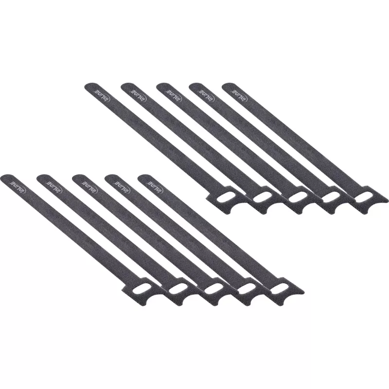 Opaska kablowa InLine na rzep 180x12 mm 10 szt. czarny