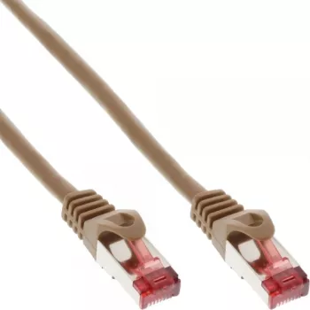 InLine Patch kabel S/FTP PiMF Cat.6 250MHz PVC miedź brązowy 0.25m