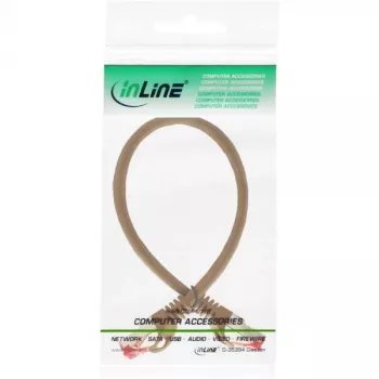 InLine Patch kabel S/FTP PiMF Cat.6 250MHz PVC miedź brązowy 0.25m