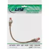 Kabel krosowy InLine S/FTP PiMF Cat.6 250MHz PVC miedziany brązowy 0,3m